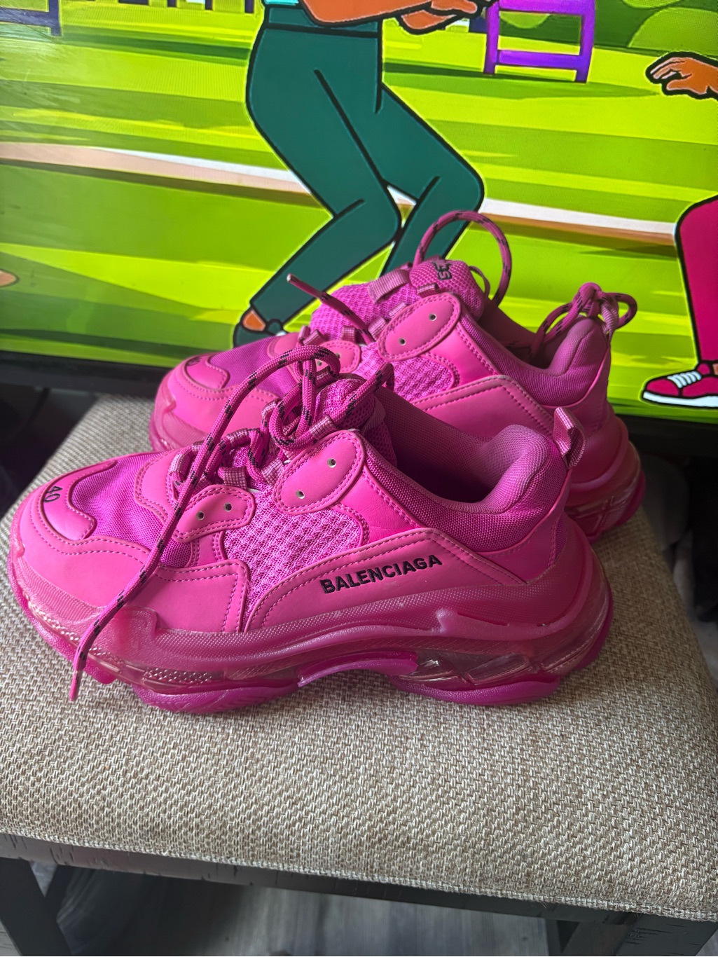 Women’s Balenciaga Pink Triple S Sneakers